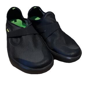 OOFOS Fibre Low Shoes Black Gray Men’s Sz 10 Lightweight Recover Performance